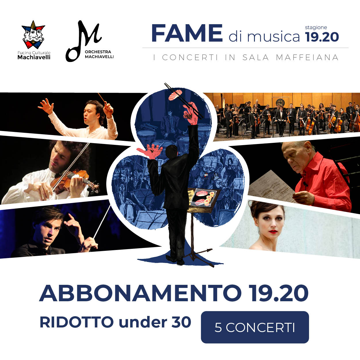 Abbonamento Fame di musica - concerti orchestra machiavelli in sala maffeiana verona