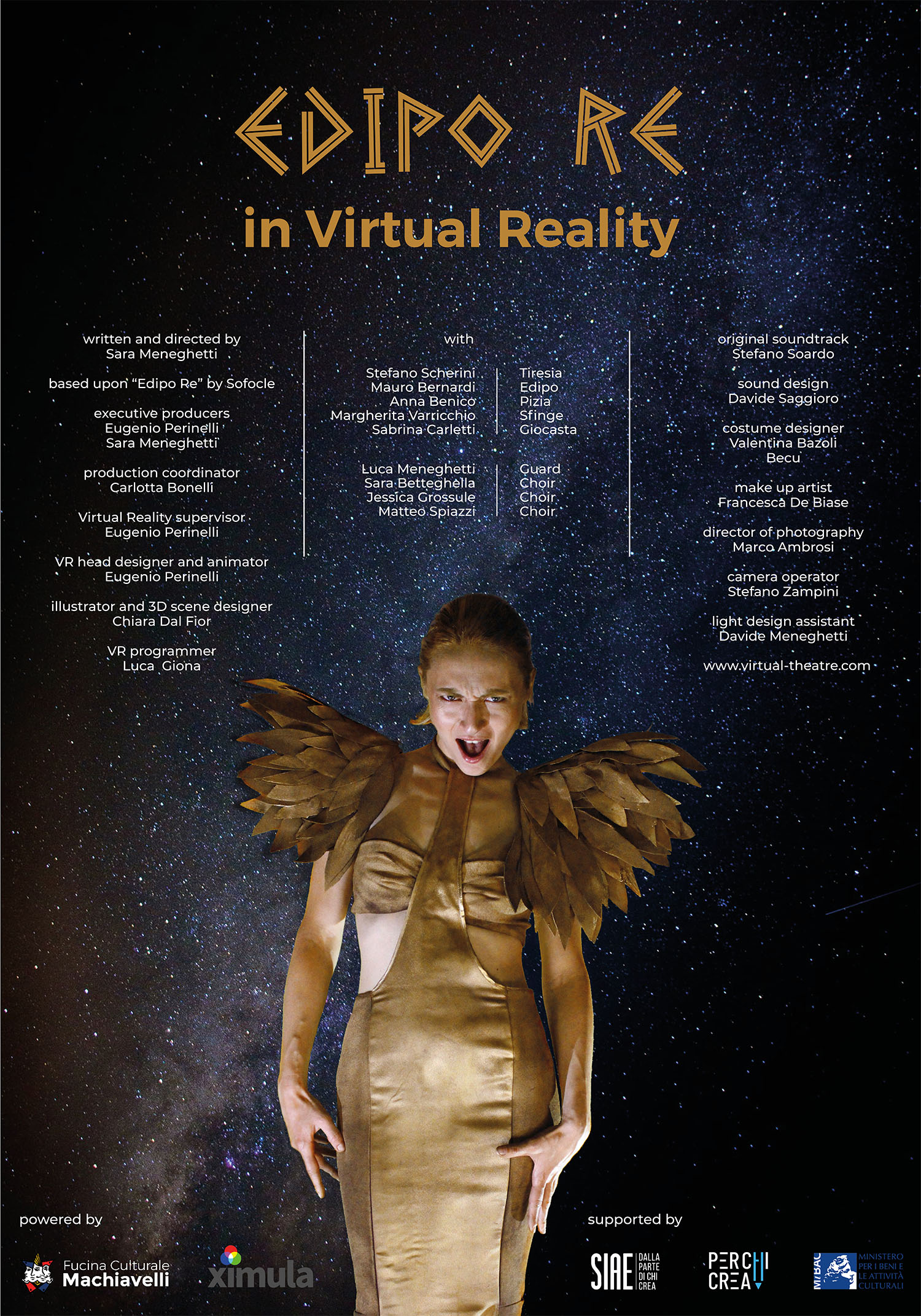 Edipo Re in Virtual Reality poster-Fucina Culturale Machiavelli