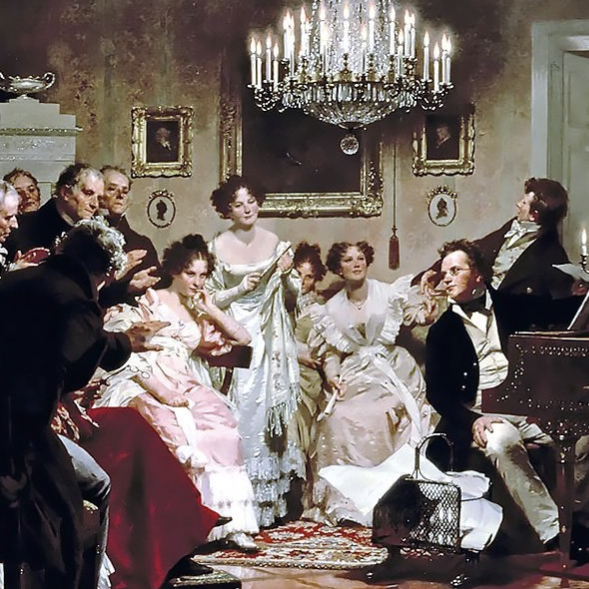 Immagine quadro per Piccolo Schubert e il pianoforte inventastorie