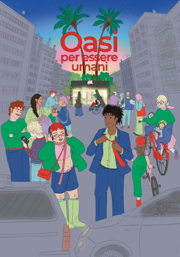 Oasi per essere umani - illustrazione di Biti, Elisabetta Zerbinatti